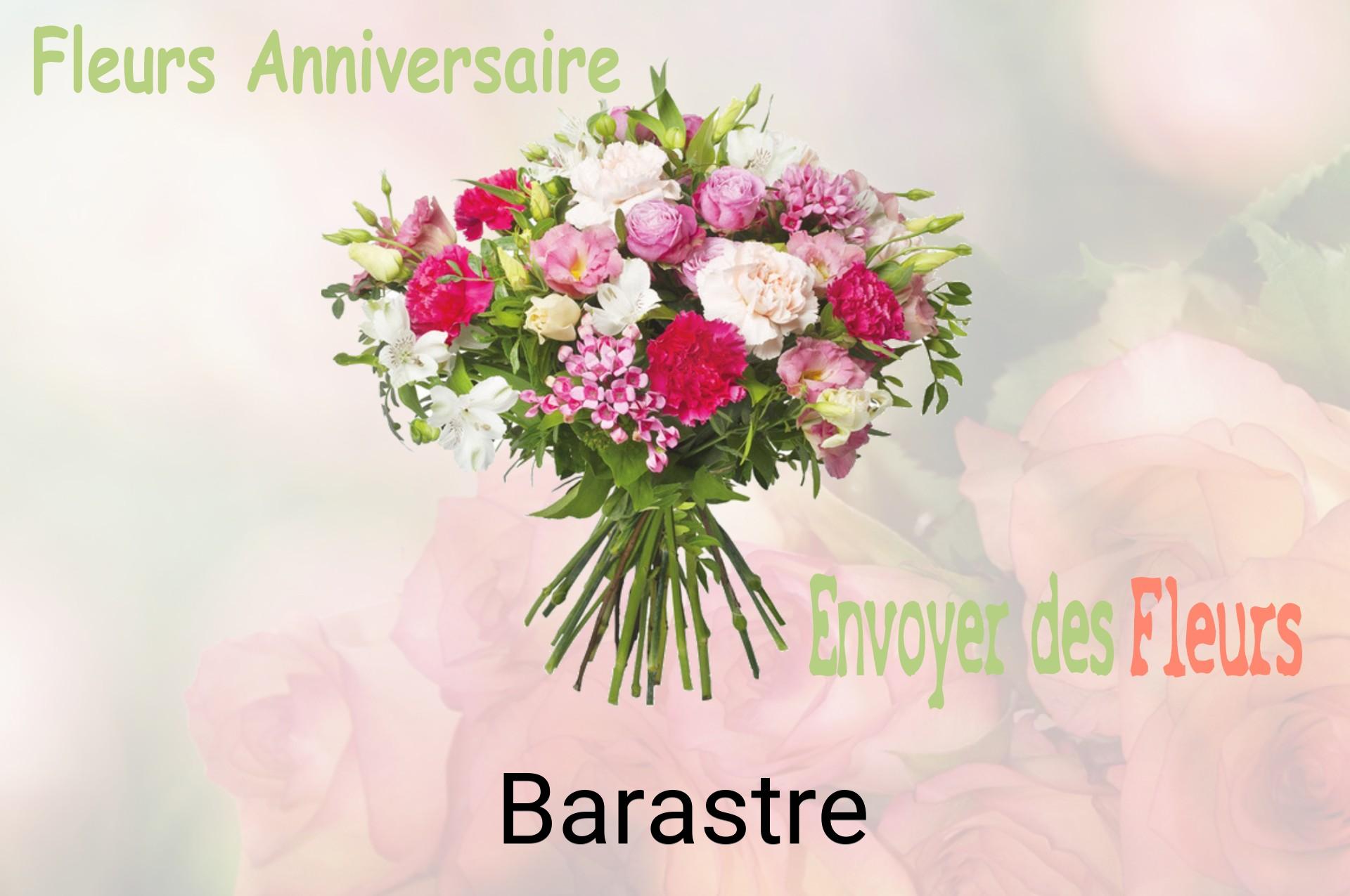 Bouquet de fleurs d’anniversaire livré à Barastre